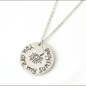 You are my sunshine pendant necklace