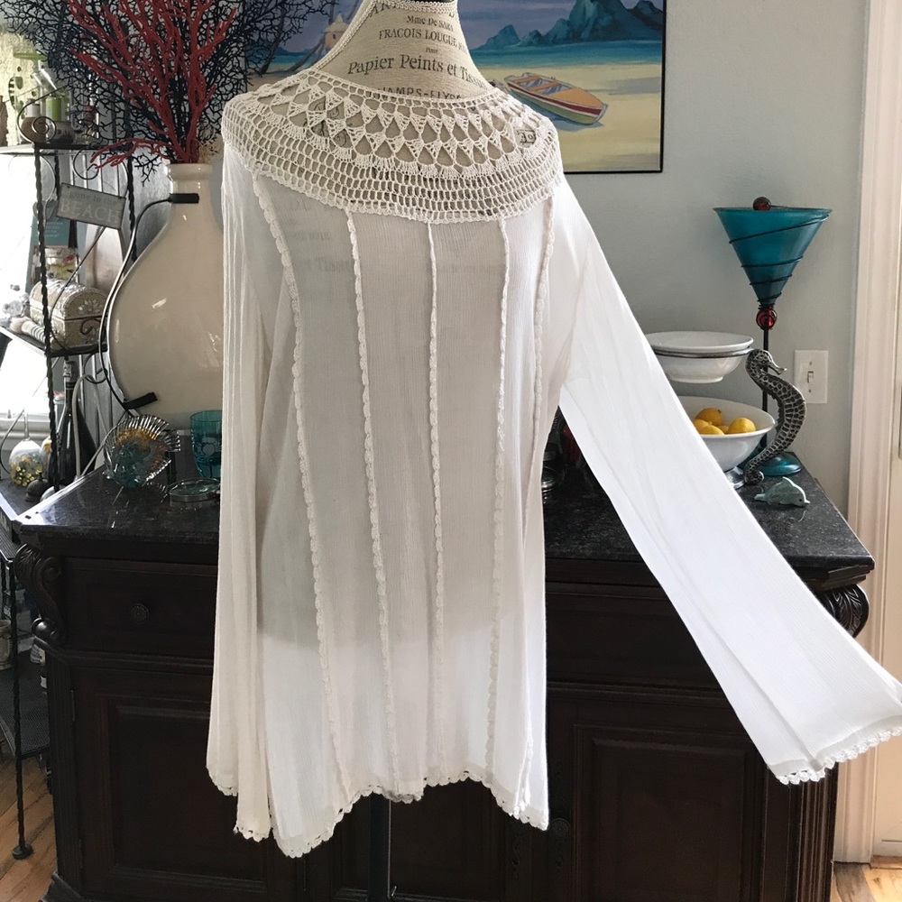 Elegant sheer top