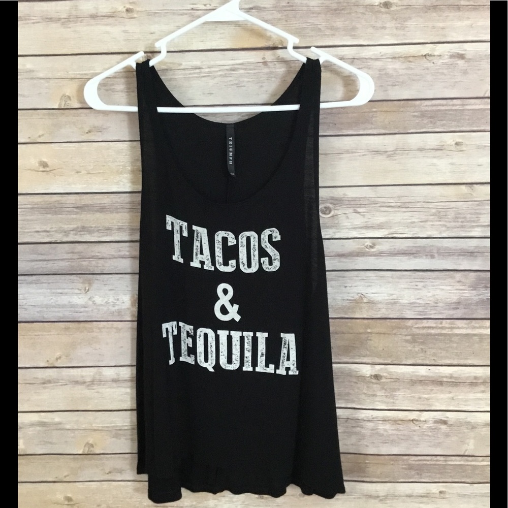 Tacos & tequila tank top