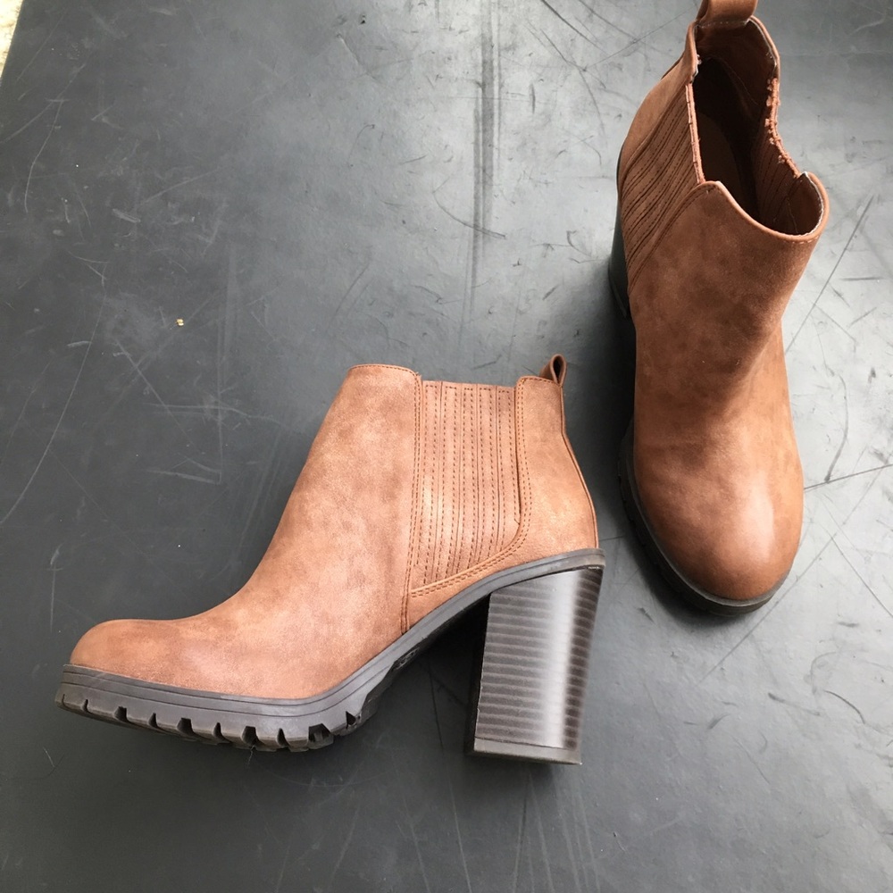 Cognac Sammy and Libby booties from Target