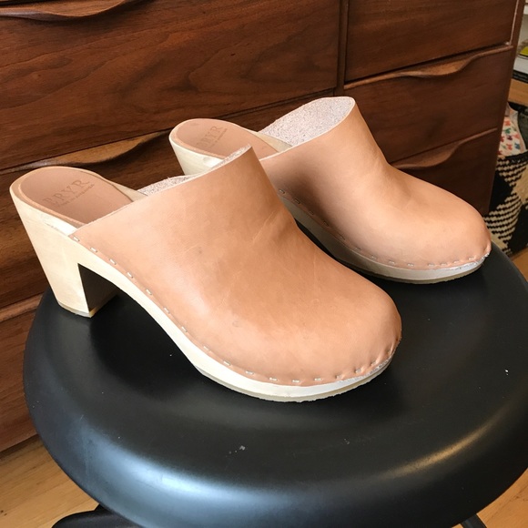 Bryr Clogs, Clementine High Heel, Camel Sz 38 - Picture 3 of 8