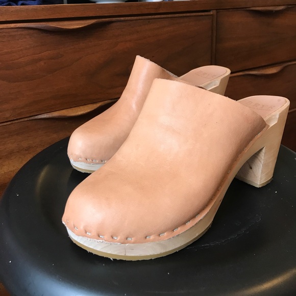 Bryr Clogs, Clementine High Heel, Camel Sz 38 - Picture 4 of 8
