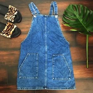 TOPSHOP MOTO Denim Overall Dress