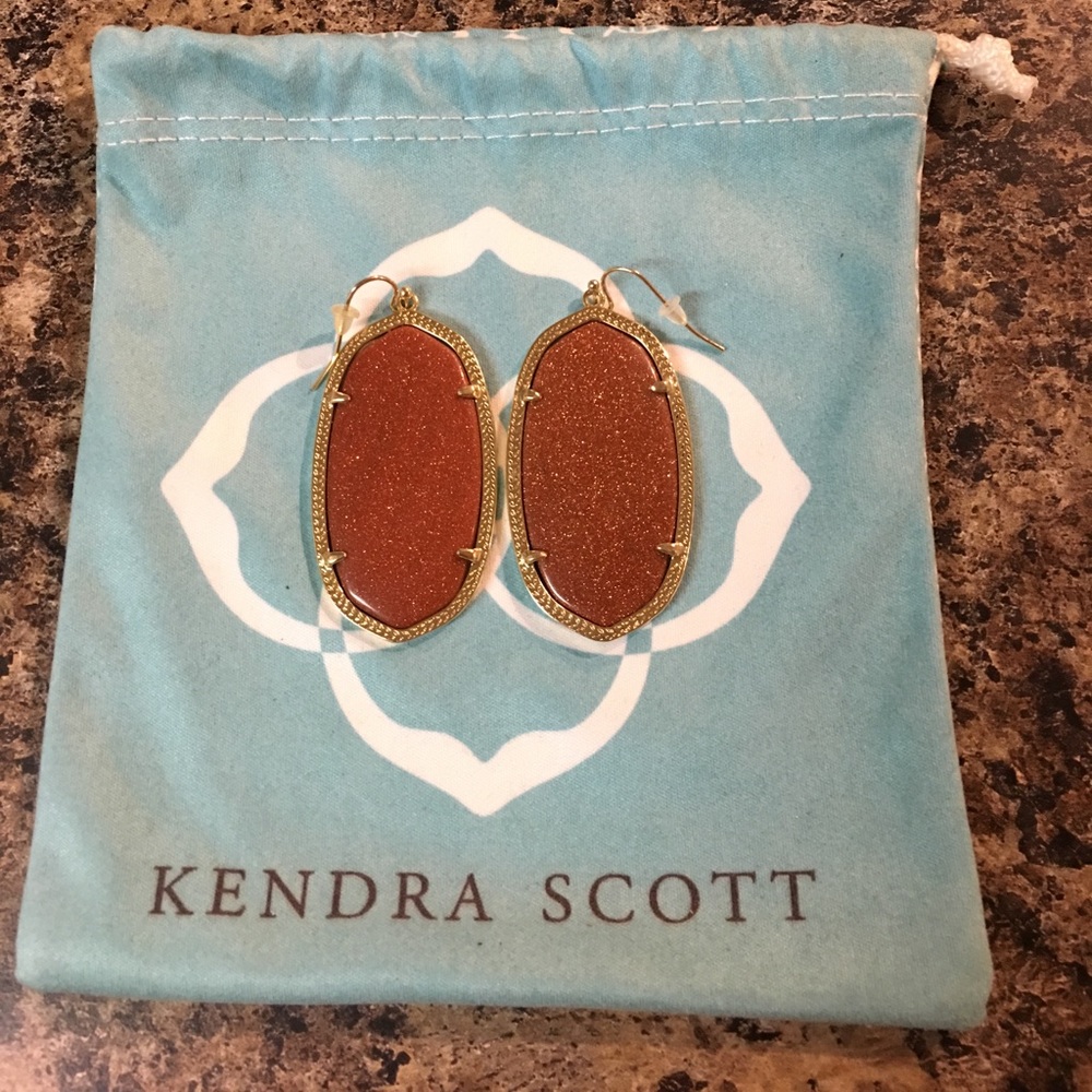 Kendra Scott Danielle Earrings in Burnt Orange