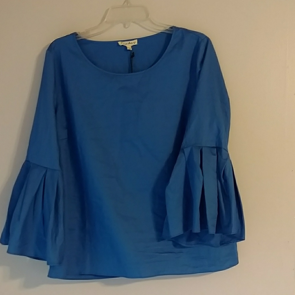 Royal Blue Top with bell sleeves