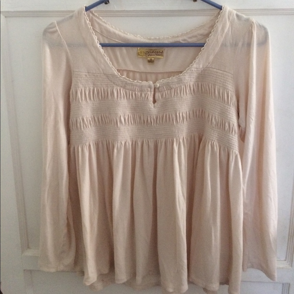 VERA WANG Peasant Blouse