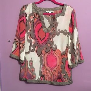 Trina Turk Silk Blouse Size M