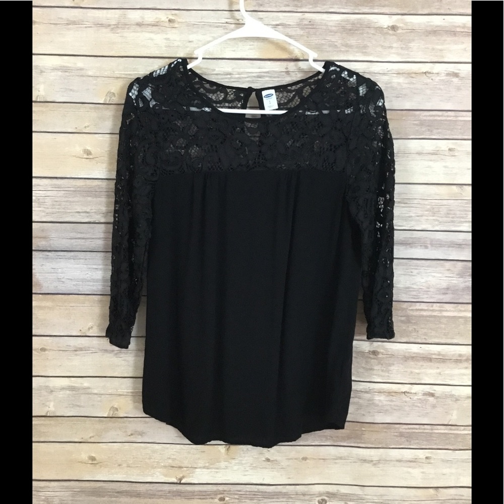 Black lace long sleeve
