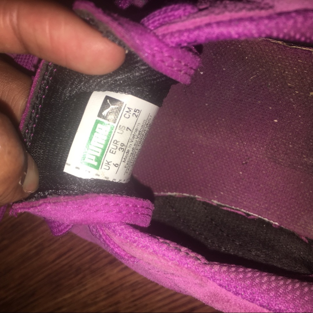 Purple Suede Pumas