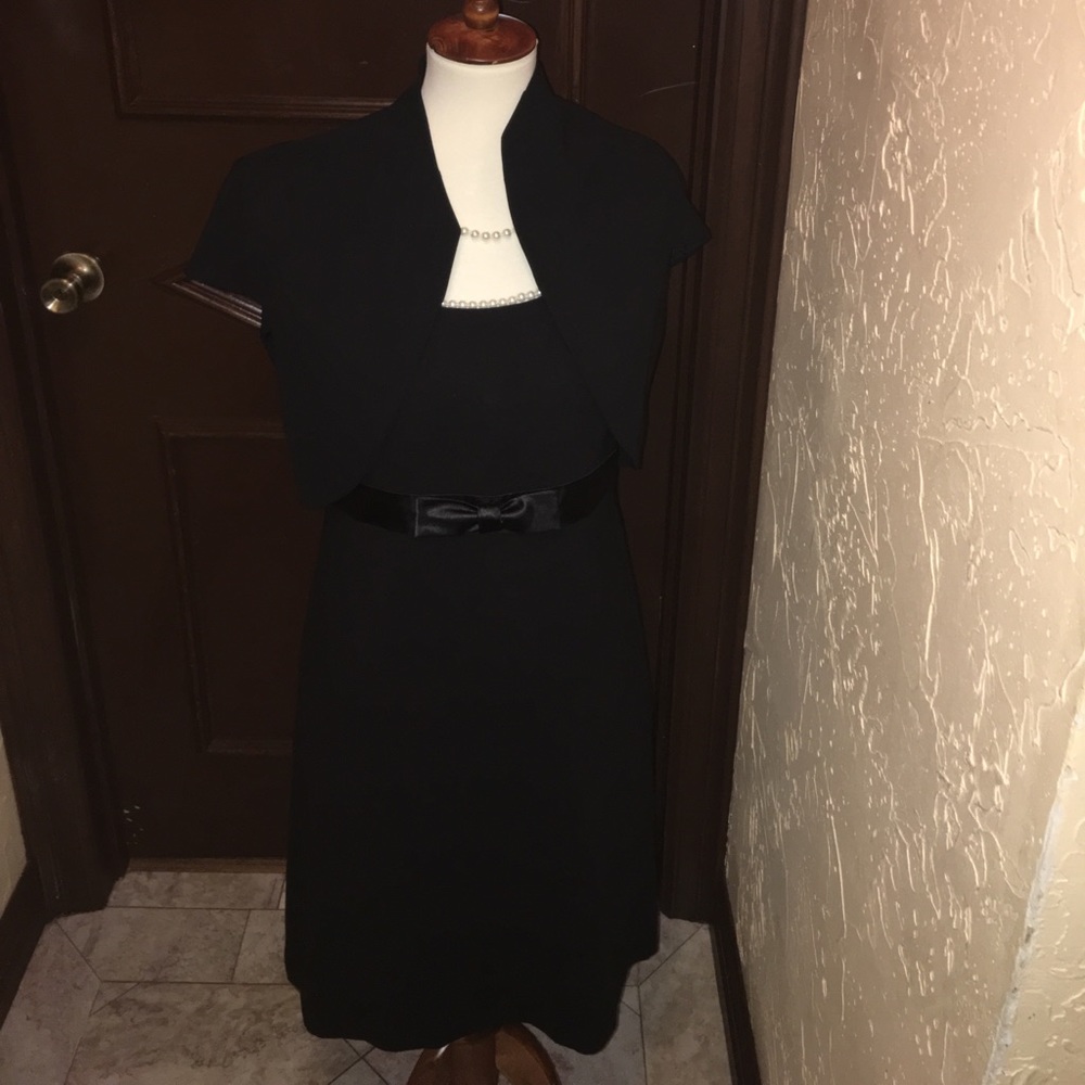 Jessica Howard black dress with small jacket
