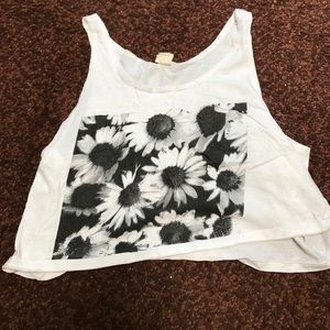Cute flower crop top