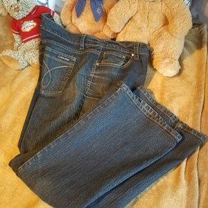 CALVIN KLEIN JEANS LADIES FLARE BLUE JEANS