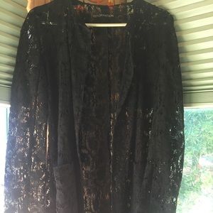 Reformation Lace Long Jacket