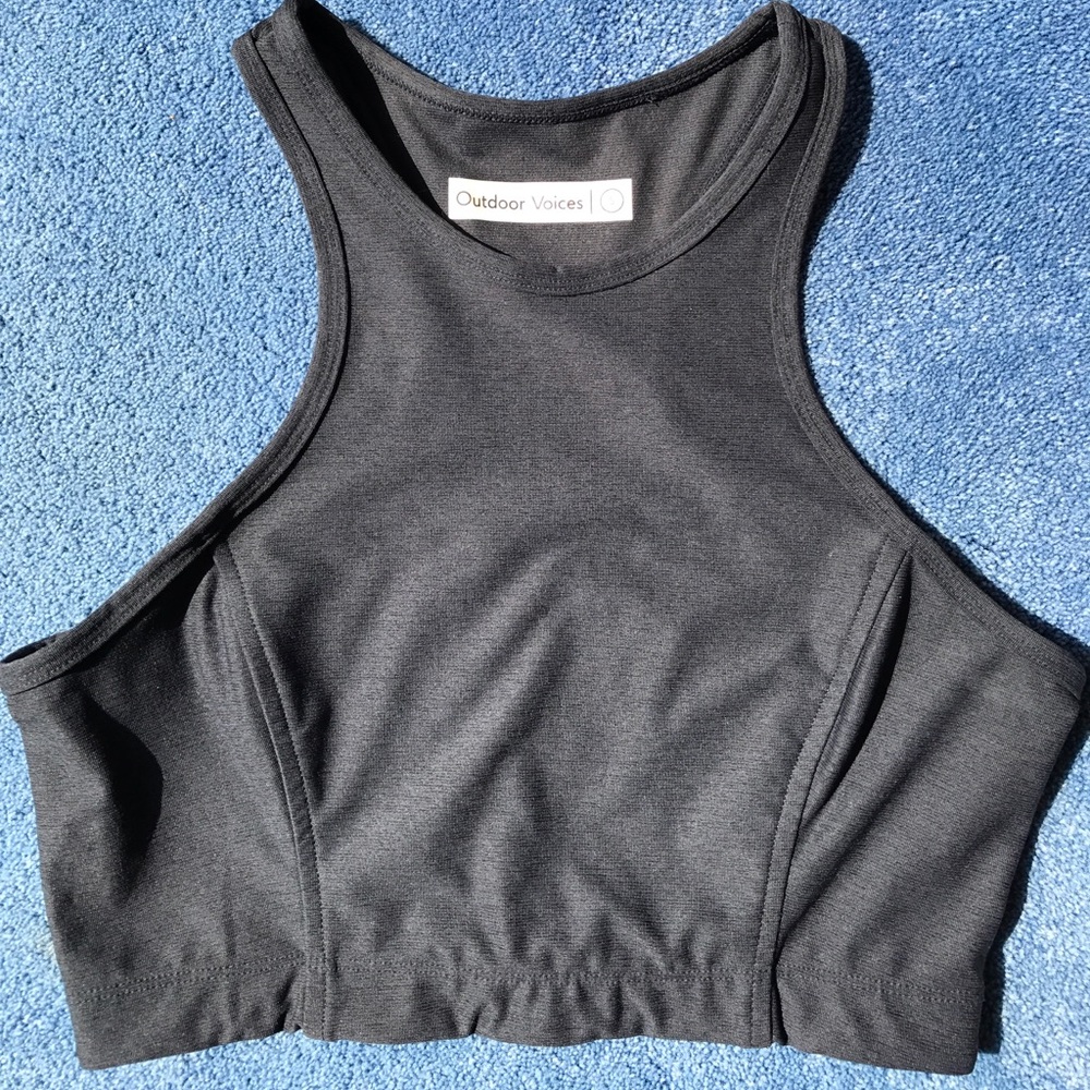 Outdoor Voices Athena Crop Black