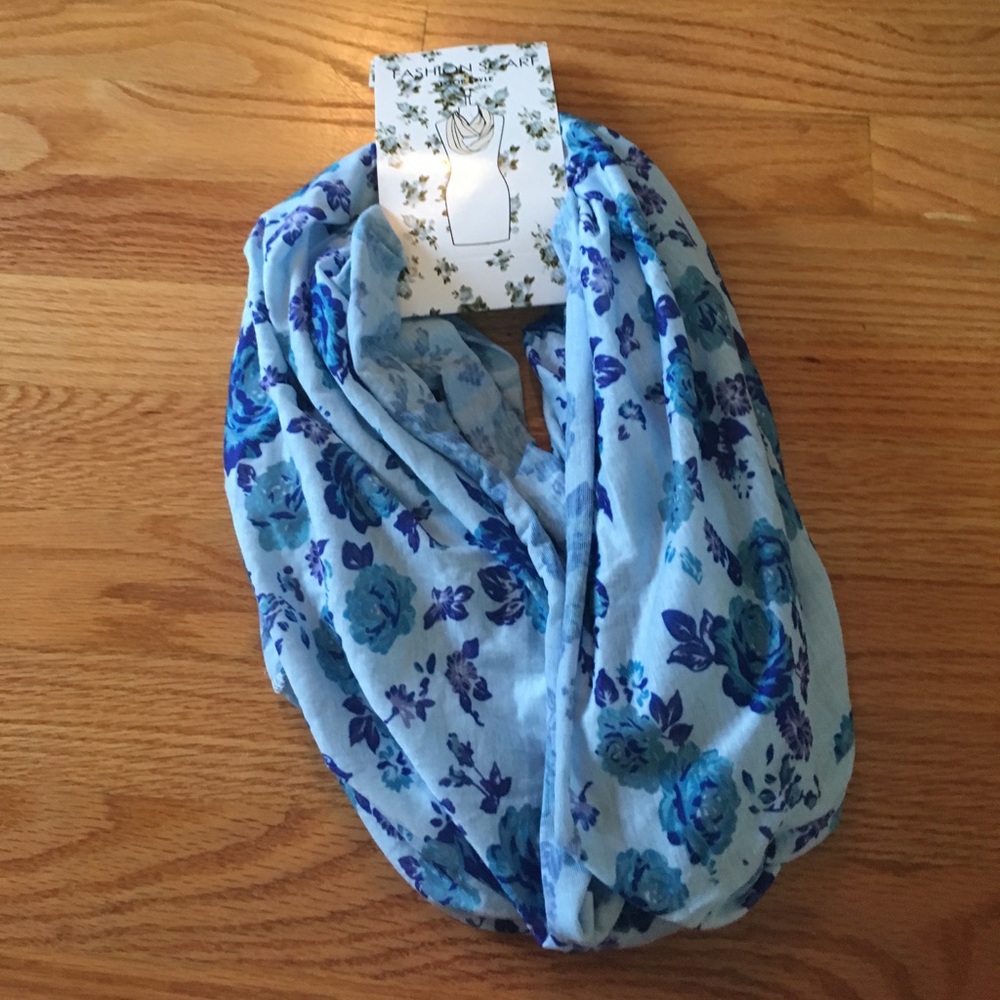 Blue Rose Scarf
