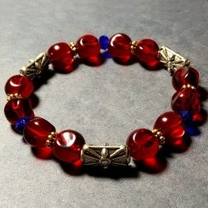 LilisCo Christmas Handmade Beaded Stretch Bracelet