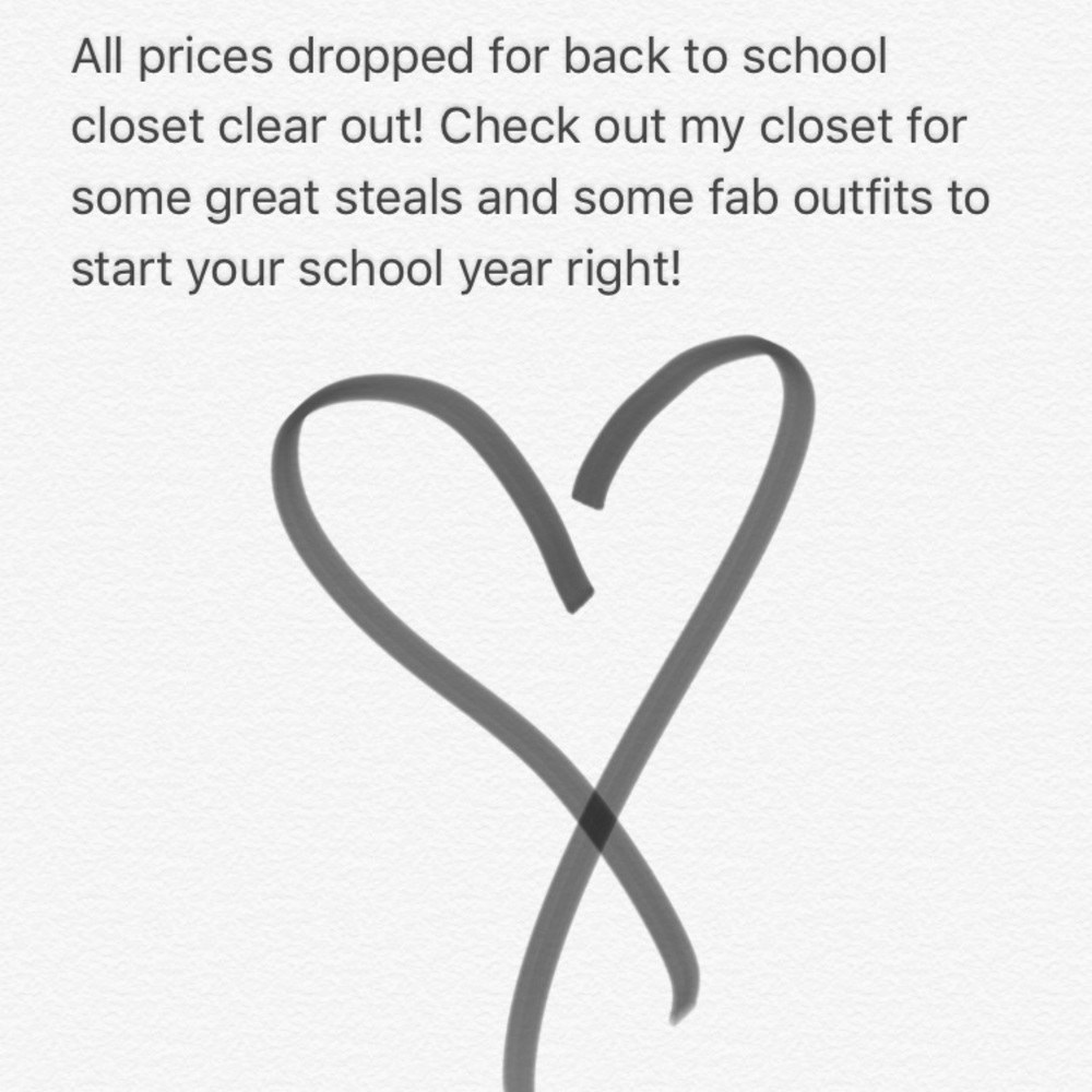 Check out my closet for some great deals!