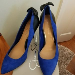 Jessica Simpson high heels blue