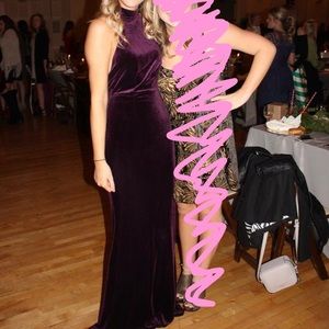 Velvet maxi dress