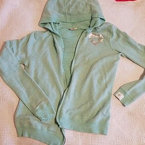 Hollister teal sweatshirt
