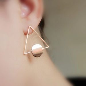 Triangle stud earrings