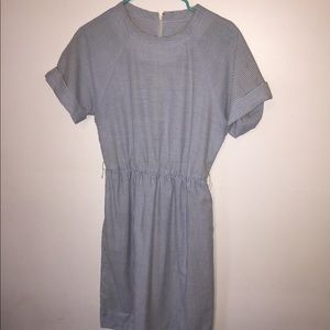 Vintage Striped Midi Dress