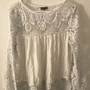 Crochet shirt. Size Medium. Brand is Mimi.