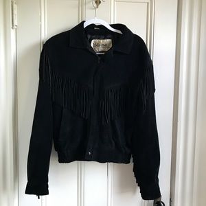 Suede Fringe Jacket