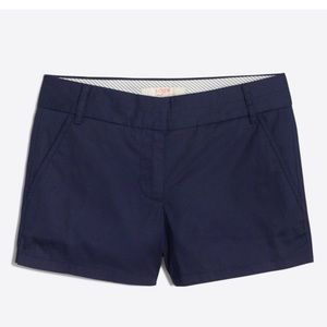 J. Crew 3" Navy Chino Shorts