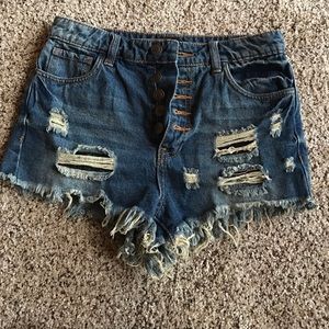 Forever 21 denim shorts