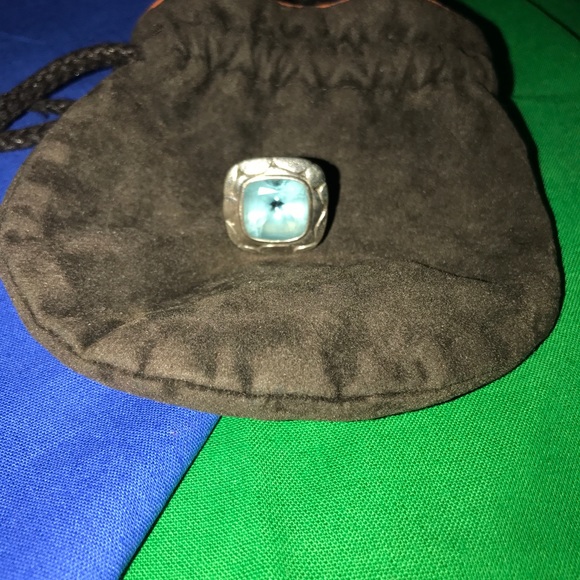 Authentic John Hardy Blue Topaz Statement Ring!