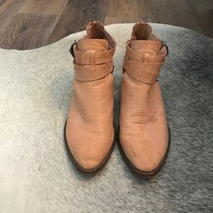 Jeffrey Campbell Camel Leather Booties