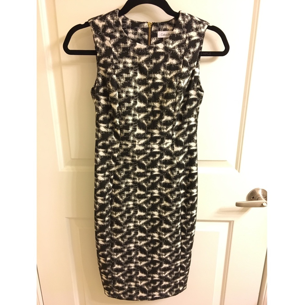Black and White Calvin Dress