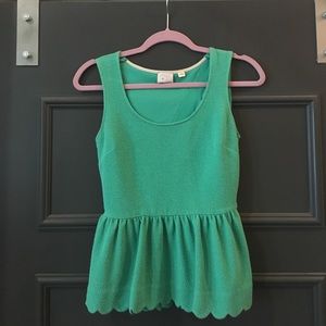 Anthropologie peplum tank