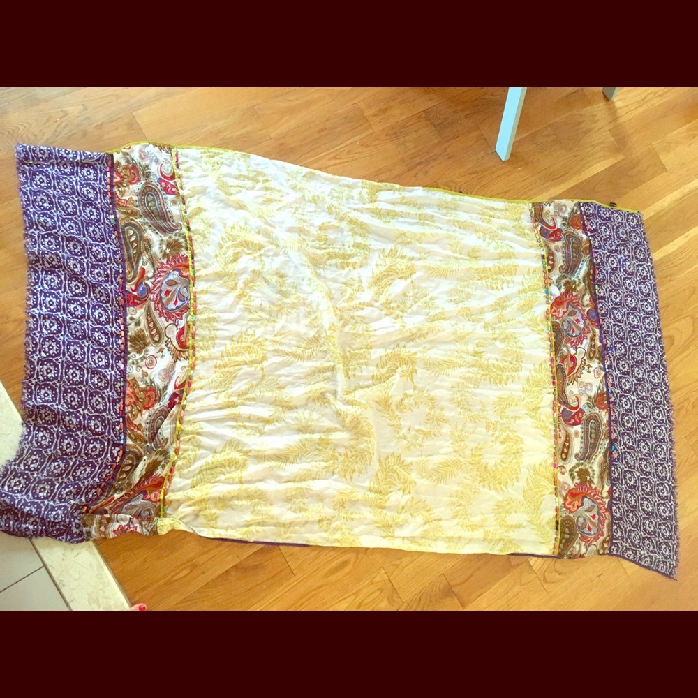 Printed silk scarf