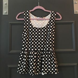 Black/white tank from Anthropologie
