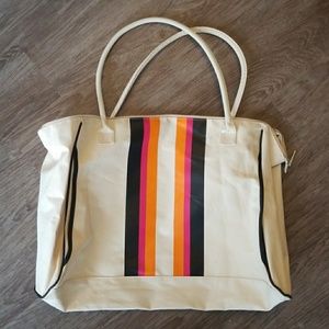 Striped tote