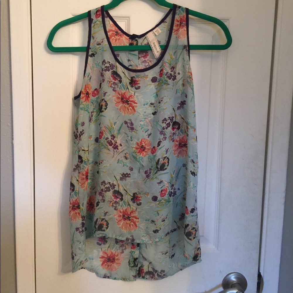 Cute Floral Back to School Top