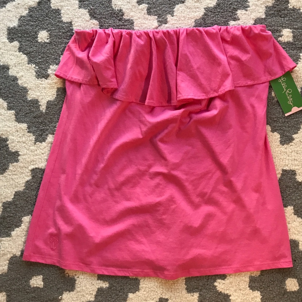 NWT Lilly Pulitzer Hotty Pink Wiley Tube Top