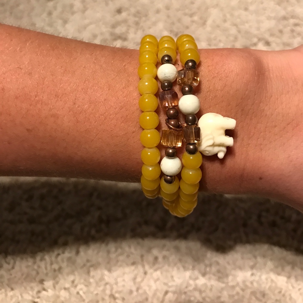 Wrap elephant bracelet