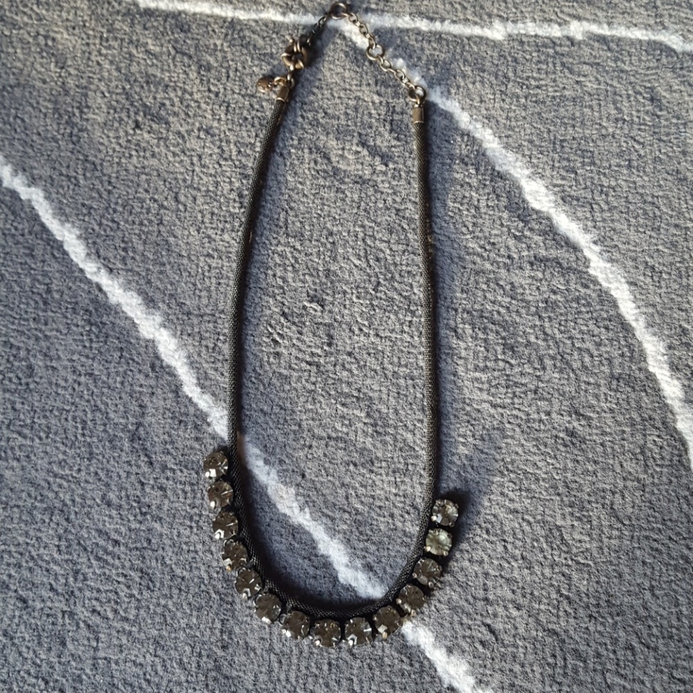 J.Crew gunmetal necklace