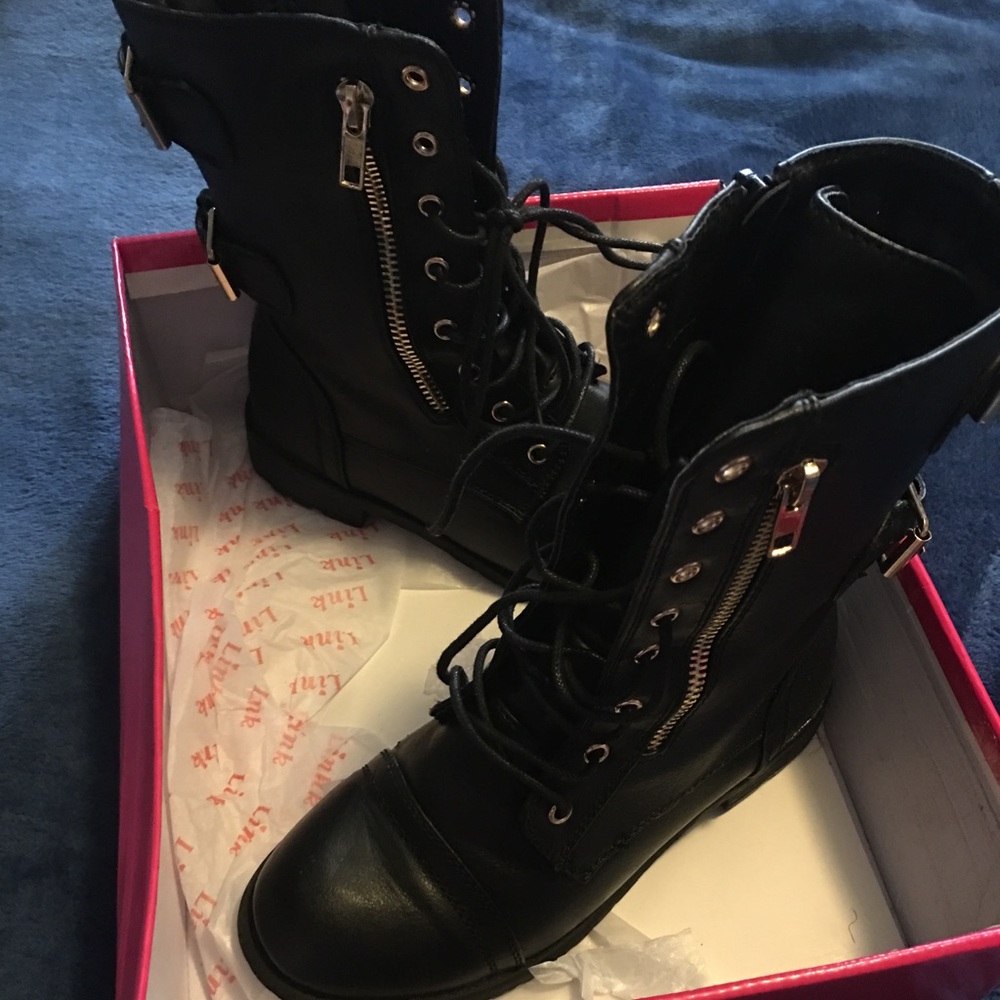 Little girl combat boots