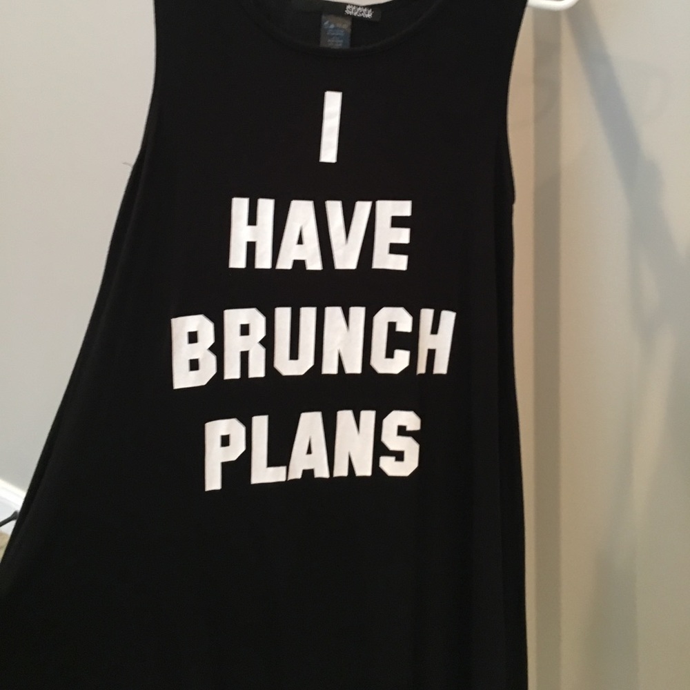 "I have brunch plans" dress