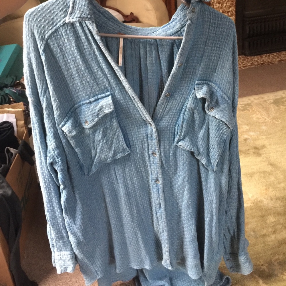 Free People button down.