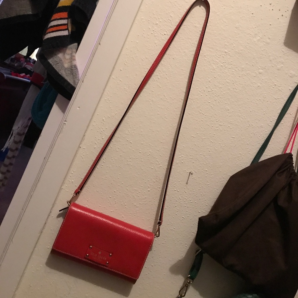 Red Kate spade bag