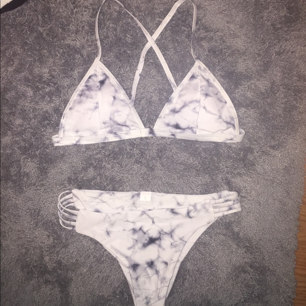 Marble Cheeky Bikini