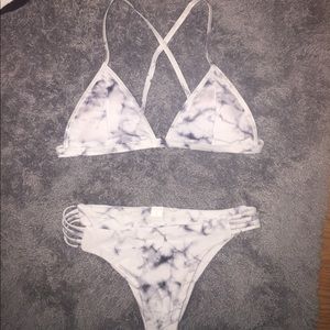 Marble Cheeky Bikini