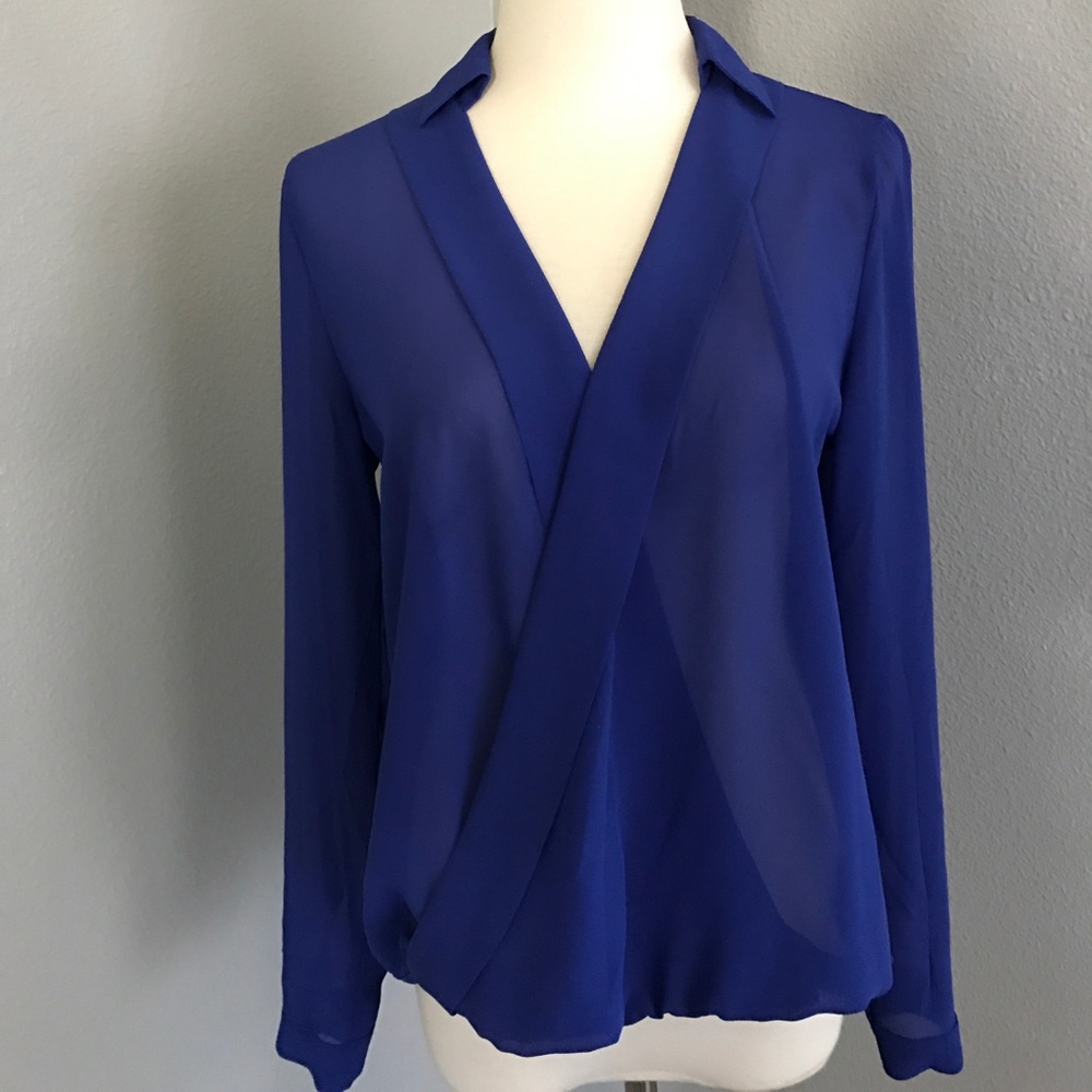 Royal Blue Blouse