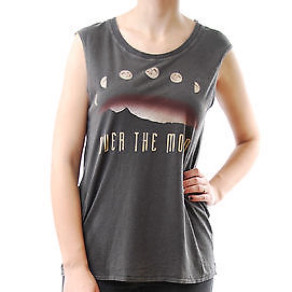 Chaser: Over the Moon Acid Wash Top - Picture 2 of 2