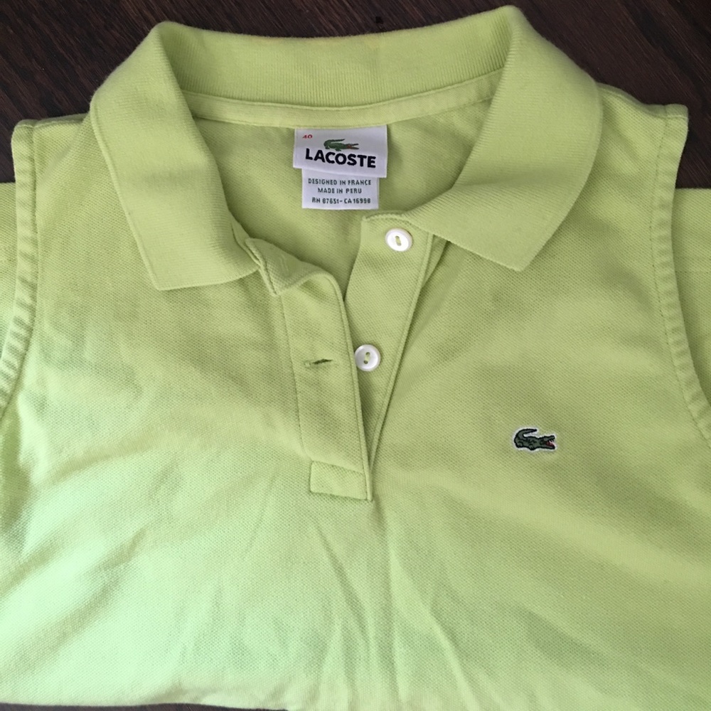 Lime Green Lacoste Polo
